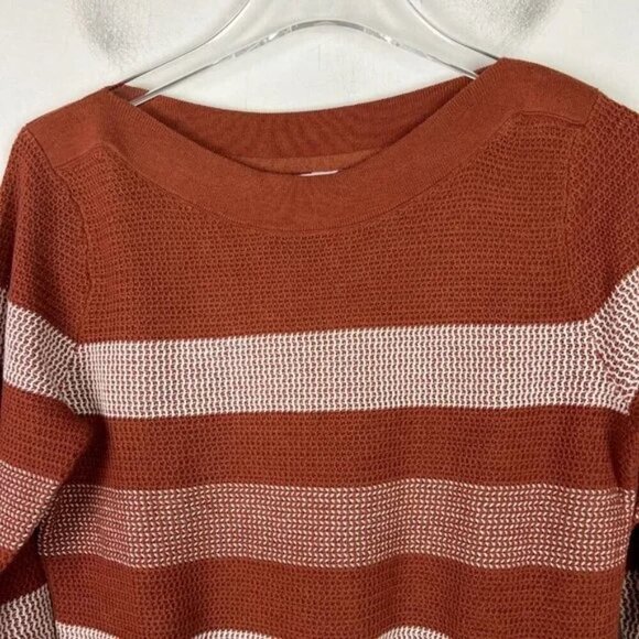NWT Stitch Fix Market & Spruce Tawnee Cotton Blend Waffle Stitch Sweater Large L - Picture 3 of 12